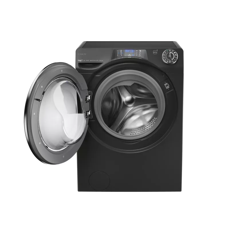 Candy RapidÓ PRO RP 496BWMBCB/1-S pesumasin eestlaetav 9 kg 1400 p/min must