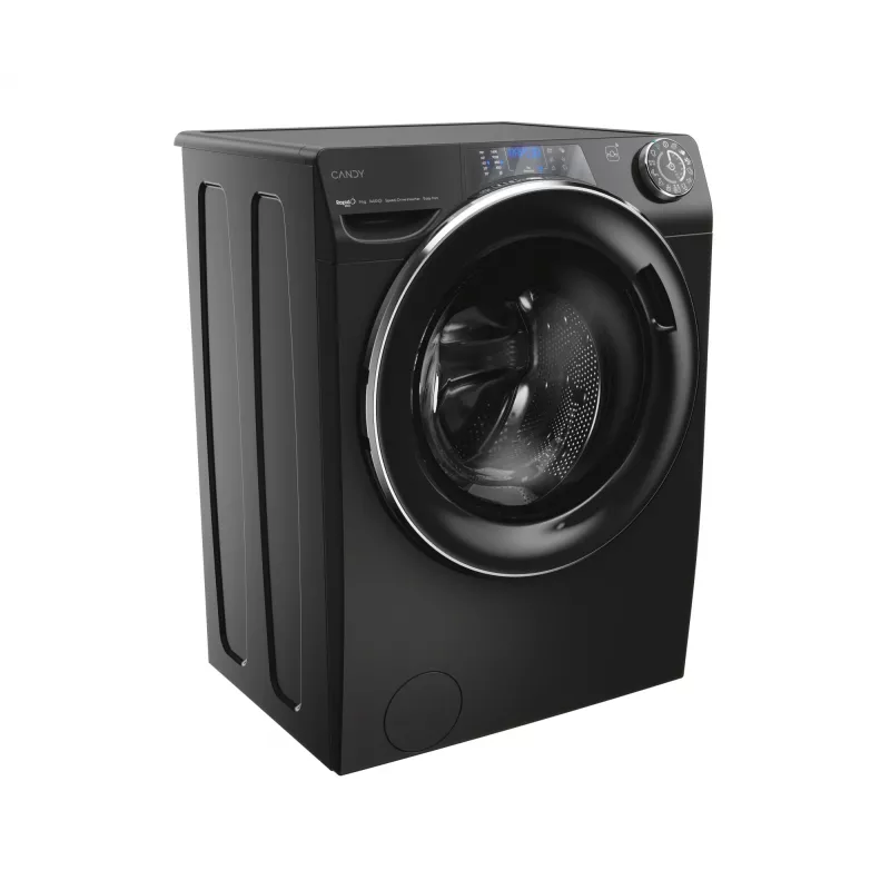 Candy RapidÓ PRO RP 496BWMBCB/1-S pesumasin eestlaetav 9 kg 1400 p/min must