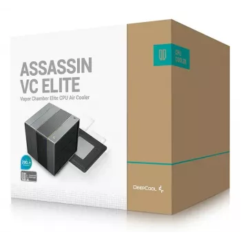 CPU õhkjahuti DeepCool ASSASSIN VC ELITE, 120/140 mm ventilaatorid, FDB, 147×144×164 mm, Must