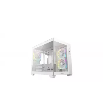 PC korpus DeepCool CG330 3F Valge — Mid-tower ATX korpus, valge