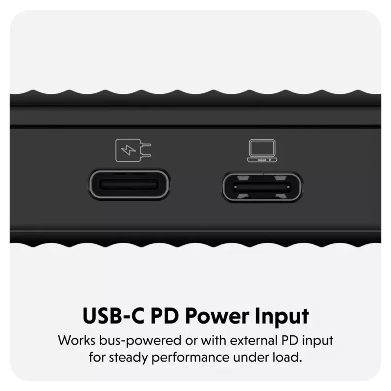 SSD-korpus Hyper HD2500GL M.2 PCIe SSD-le (USB4 Gen4, USB-C) Must
