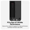 SSD-korpus Hyper HD2500GL M.2 PCIe SSD-le (USB4 Gen4, USB-C) Must