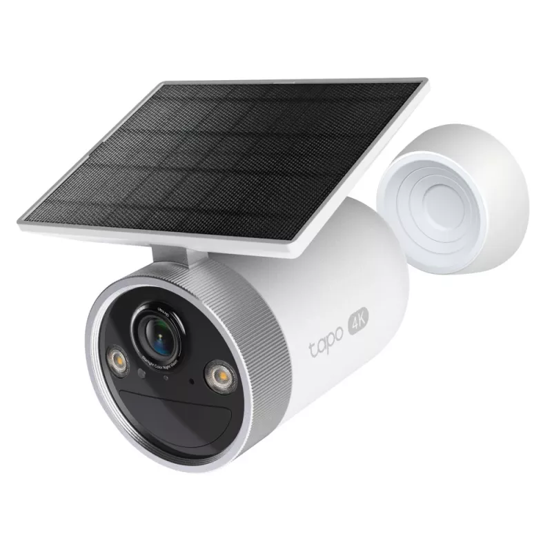 TP-Link Tapo Enhanced AI Solar Security Camera Ultra, juhtmevaba, kuul, Wi-Fi, välitingimustesse, 850 nm, 512 GB