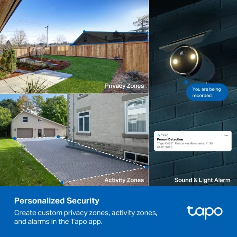 TP-Link Tapo Enhanced AI Solar Security Camera Ultra, juhtmevaba, kuul, Wi-Fi, välitingimustesse, 850 nm, 512 GB