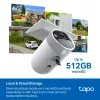 TP-Link Tapo Enhanced AI Solar Security Camera Ultra, juhtmevaba, kuul, Wi-Fi, välitingimustesse, 850 nm, 512 GB