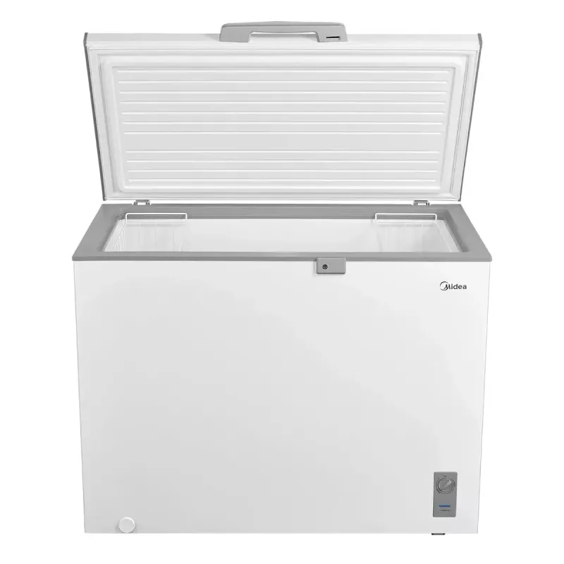 Sügavkülmik Midea MDRC411FZE01 — eraldiseisev, 293 L mahutavus, E energiaklass, 14 kg/24h külmutusvõimsus, valge