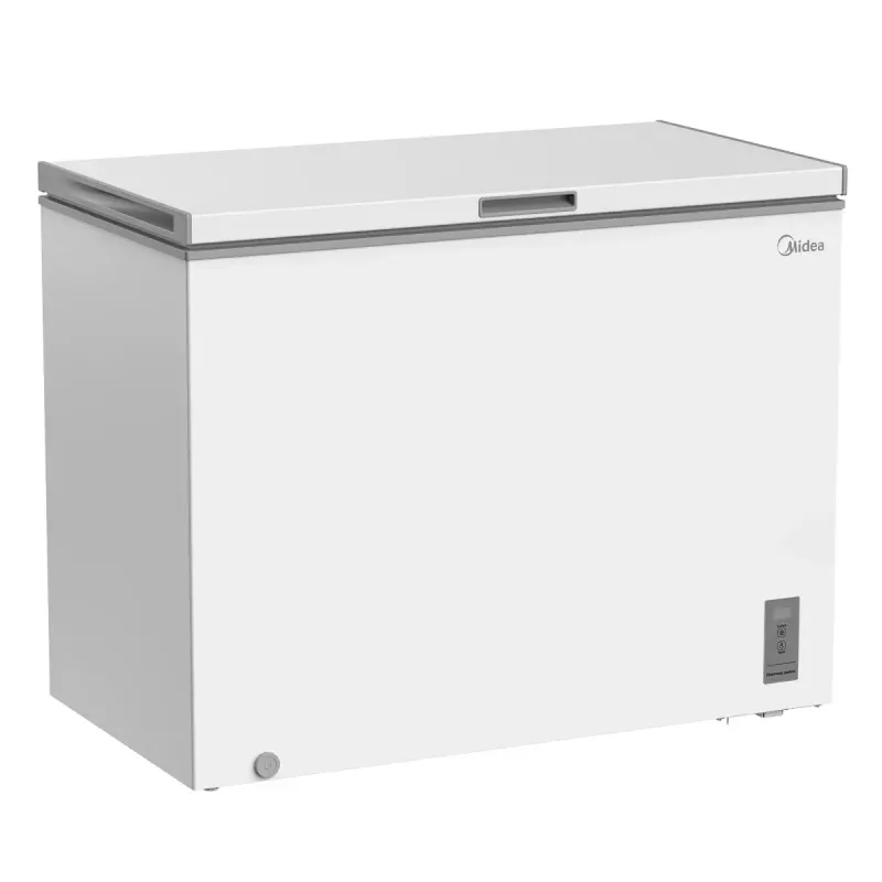 Sügavkülmik Midea MDRC411FZE01 — eraldiseisev, 293 L mahutavus, E energiaklass, 14 kg/24h külmutusvõimsus, valge