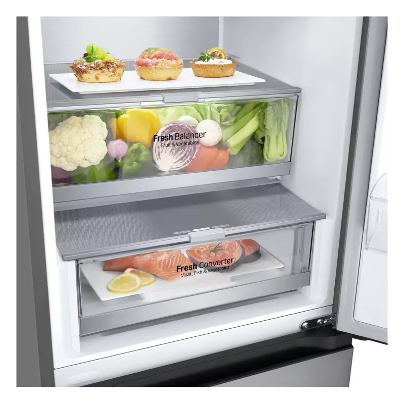 LG GBV7280CPY.APYQEUR külmik-sügavkülmik Eraldiseisev 387 L Roostevaba teras