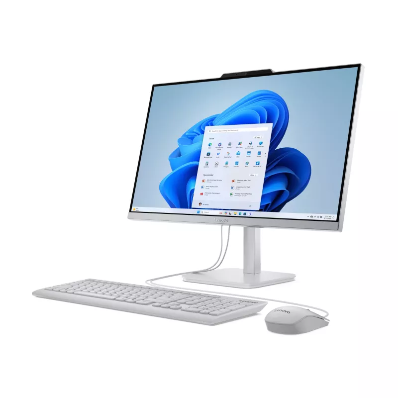 Lenovo A100 Intel Core i3 N-seeria i3-N305 60,5 cm (23,8 tolli) 1920 x 1080 pikslit Kõik-ühes-PC 16 GB DDR5-SDRAM 512 GB SSD Windows 11 Home Wi-Fi 6 (802.11ax) Hall