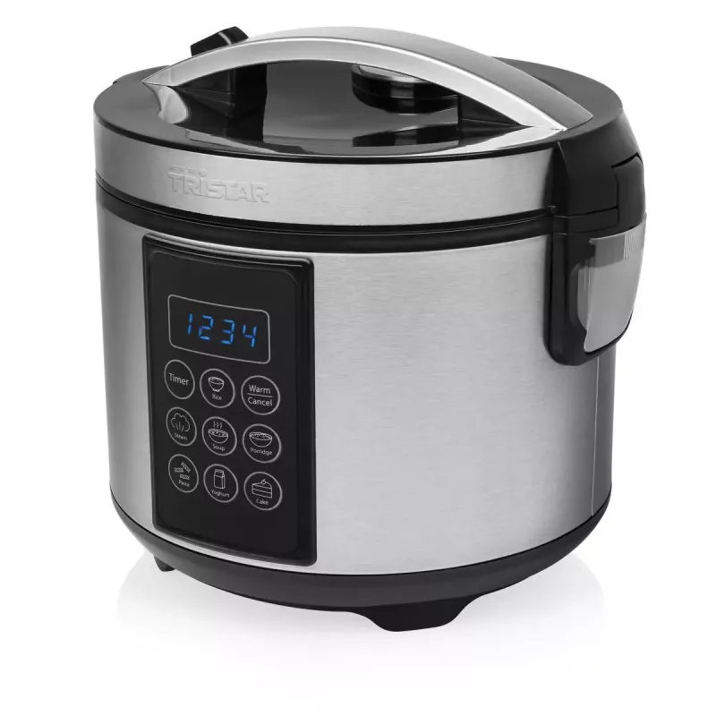 Multikeetja Tristar RK-6132 — 1,5 L, 500 W, 7 automaatprogrammi, LCD, roostevaba teras/must