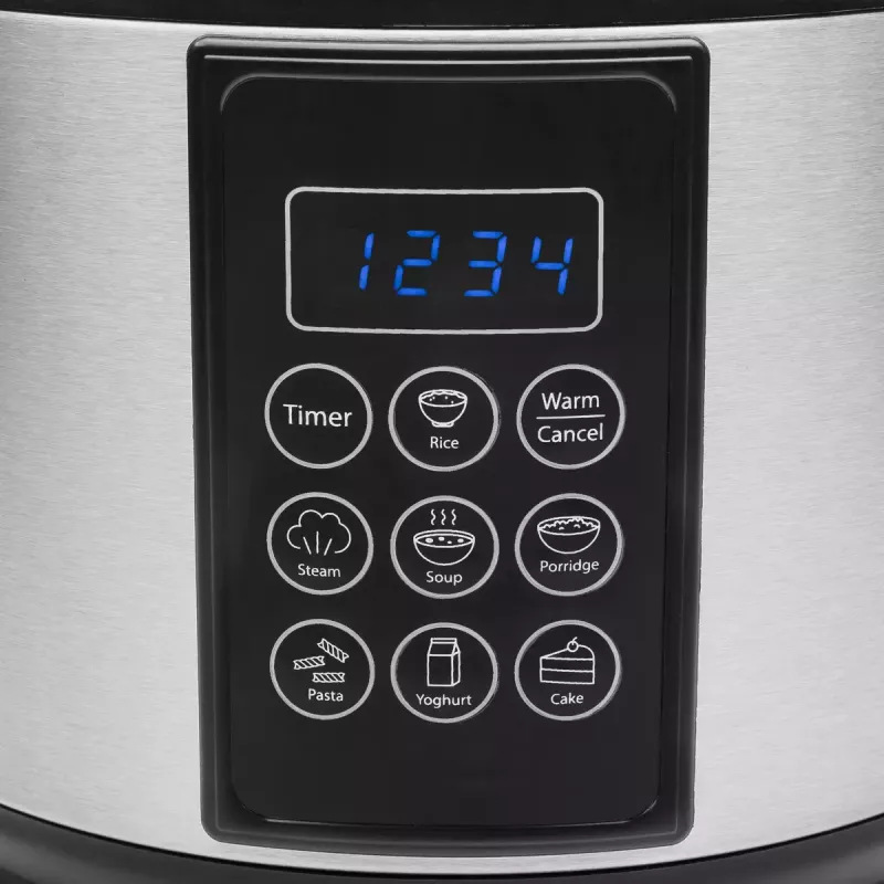 Multikeetja Tristar RK-6132 — 1,5 L, 500 W, 7 automaatprogrammi, LCD, roostevaba teras/must