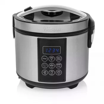 Multikeetja Tristar RK-6132 — 1,5 L, 500 W, 7 automaatprogrammi, LCD, roostevaba teras/must