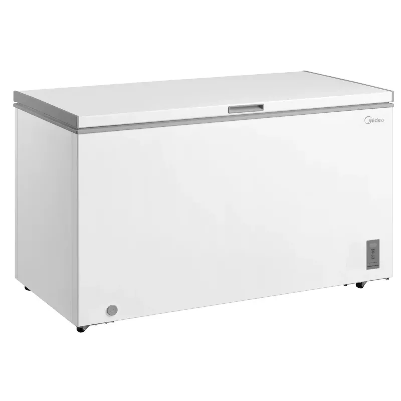 Chest freezer Midea MDRC564FZE01 — freestanding, 418 L net capacity, Valge