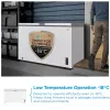Chest freezer Midea MDRC564FZE01 — freestanding, 418 L net capacity, Valge