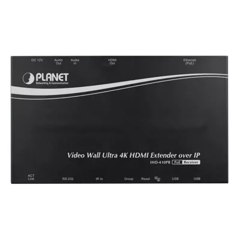 PLANET IHD-410PR videoseina Ultra 4K HDMI/USB vastuvõtja