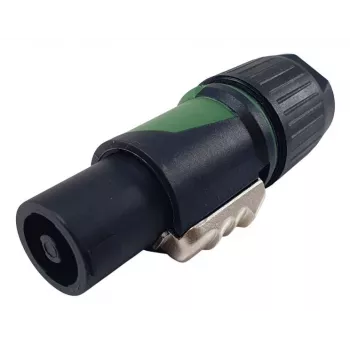 4‑Pole speakON kaablipistik EQUIP 4‑pooluseline emane, must, 22,5×22,5 mm, 30 g