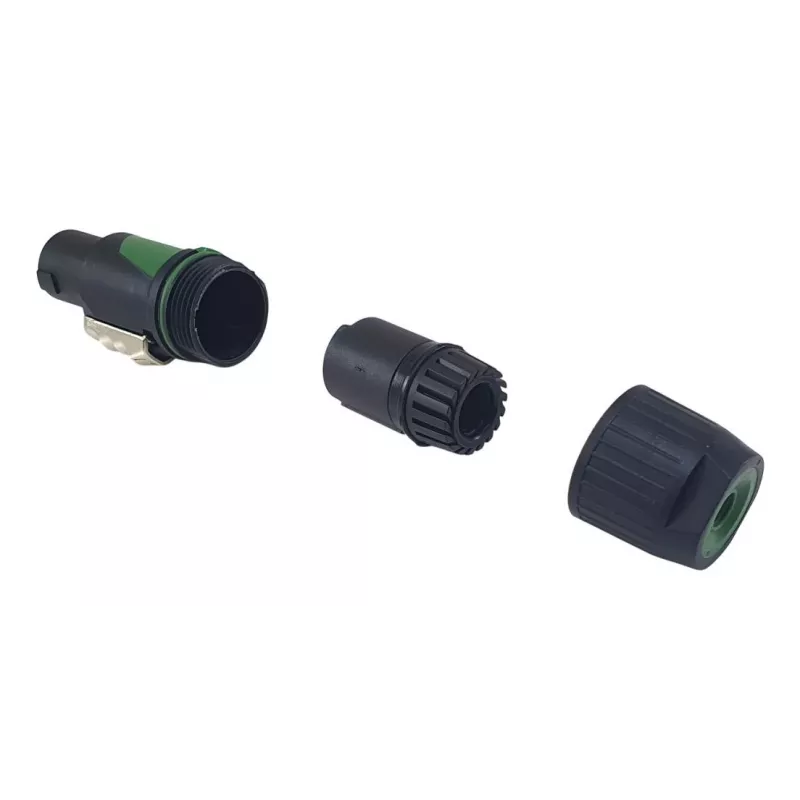 4‑Pole speakON kaablipistik EQUIP 4‑pooluseline emane, must, 22,5×22,5 mm, 30 g