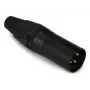 3‑kontaktiline isane XLR-pistik EQUIP 147930, must, 3‑kontaktiline, 19×19 mm, 28,8 g