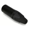 3‑kontaktiline isane XLR-pistik EQUIP 147930, must, 3‑kontaktiline, 19×19 mm, 28,8 g