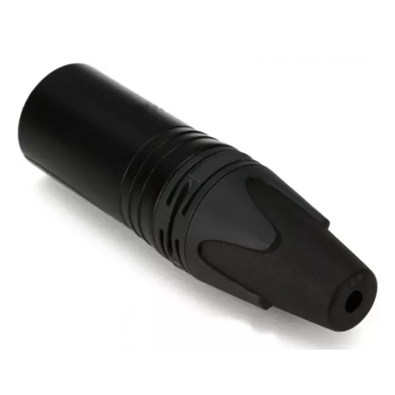 3‑kontaktiline isane XLR-pistik EQUIP 147930, must, 3‑kontaktiline, 19×19 mm, 28,8 g