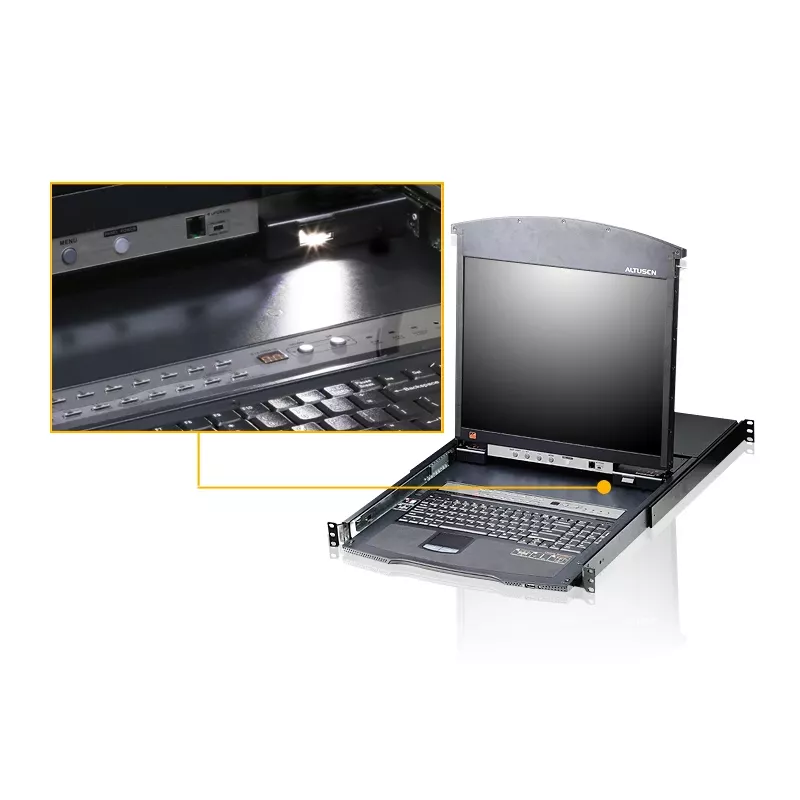 ATEN KL1516AN rack-konsool 48,3 cm (19 tolli) 1280 x 1024 pikslit KL1516AN-AXA-GG