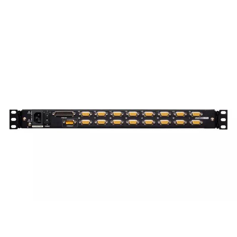 ATEN CL5716N riiulikonsool 48,3 cm (19 tolli) 1280 x 1024 pikslit Metall, Plastik Must 1U