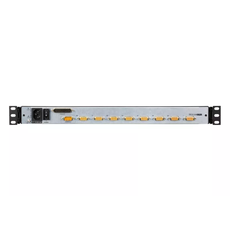 ATEN CL5808N raamkonsool 48,3 cm (19 tolli) 1280 x 1024 pikslit Metall, Plastik Must 1U