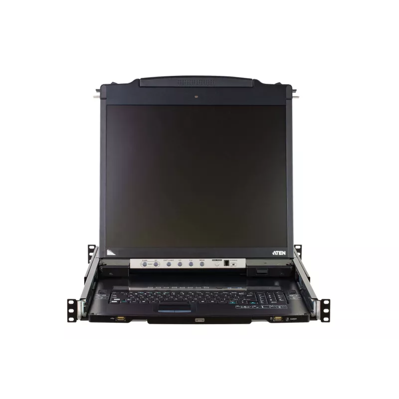 ATEN CL5808N raamkonsool 48,3 cm (19 tolli) 1280 x 1024 pikslit Metall, Plastik Must 1U