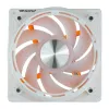 Jahutusventilaator Darkflash DE8 (valge) — üks korpuse/ventilaatori jahutus