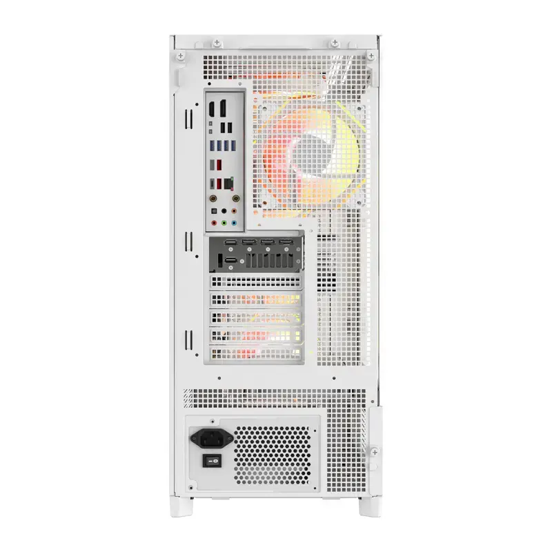 Arvutikorpus Darkflash AIRNOVA (valge) 3 eelpaigaldatud ventilaatoriga