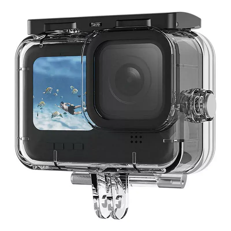 Kaitseümbrise komplekt Telesin GoPro Hero 12/11/10/9 jaoks – kõva kest ja silikoonkatte komplekt
