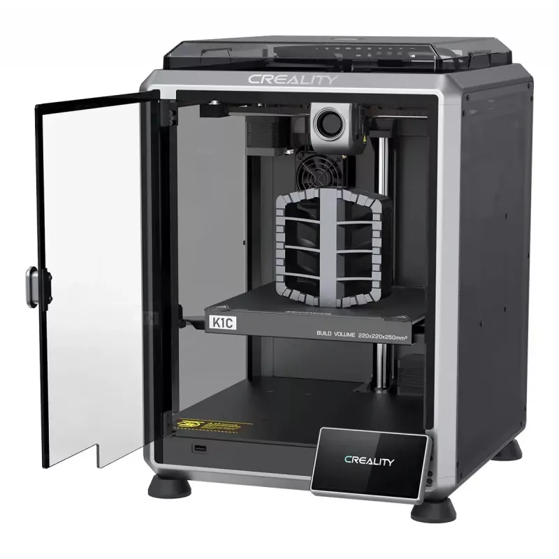 3D-Printer Creality K1C FDM Wi‑Fi — PLA/ABS/ASA/PETG/TPU, Kiht 0.1–0.35 mm, 4.3-tolline Puuteekraan, 100–240V
