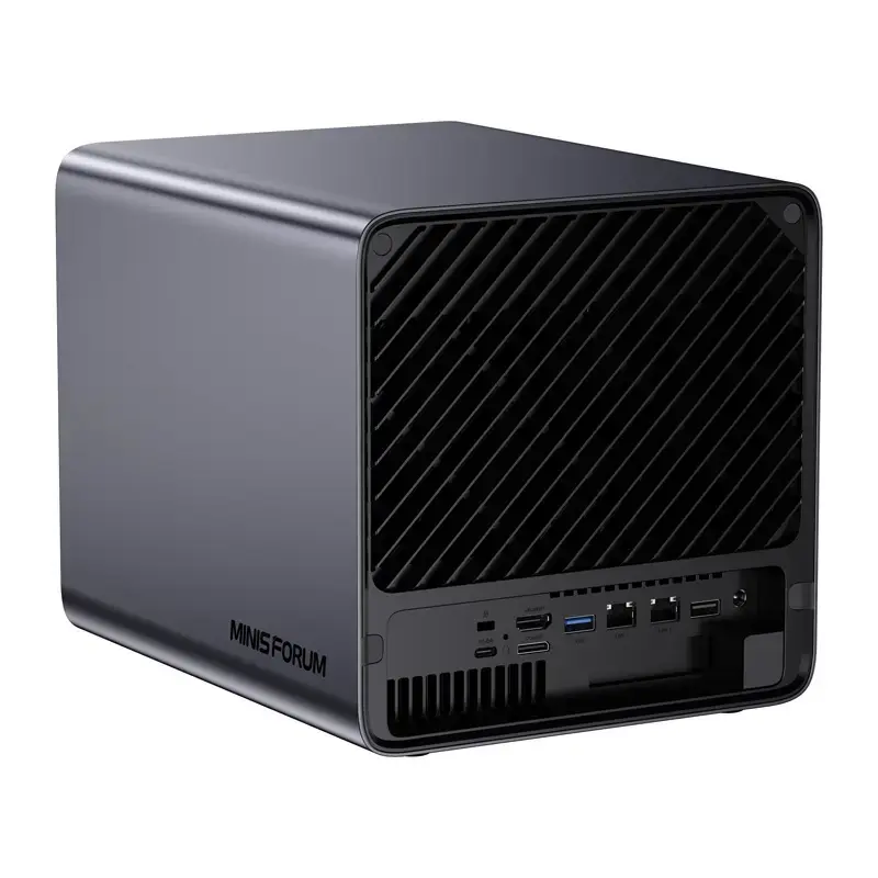 Mini-PC Minis Forum NAS N5 Pro AMD Ryzen AI 9 HX Pro 370, 32 GB muutmälu, 128 GB salvestusruum