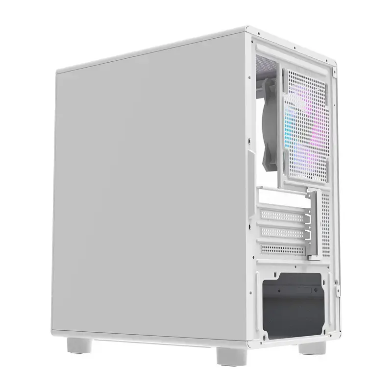 Darkflash arvutikorpus DB330M Valge v2 kolme eelpaigaldatud ventilaatoriga, micro-ATX/mATX tugi