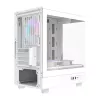 Darkflash arvutikorpus DB330M Valge v2 kolme eelpaigaldatud ventilaatoriga, micro-ATX/mATX tugi