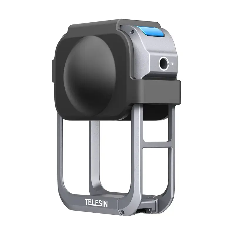 Metallist kaitsepuur Telesin DJI Osmo 360 jaoks – kerge metallsõrestik, kinnituspunktid