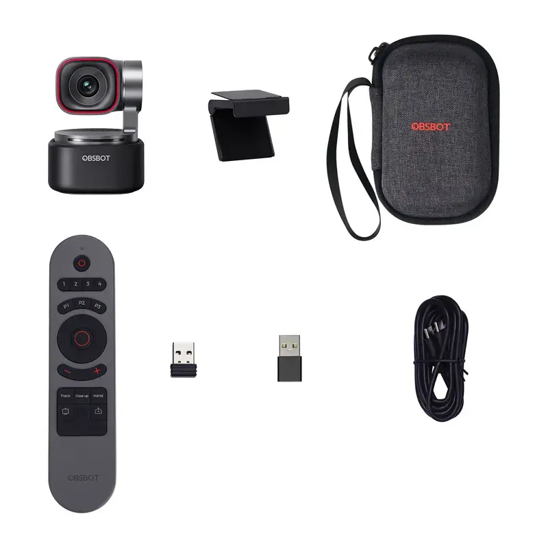 OBSBOT Tiny 3 Remote Combo — kompaktne AI-veebikaamera kaugjuhtimispuldiga