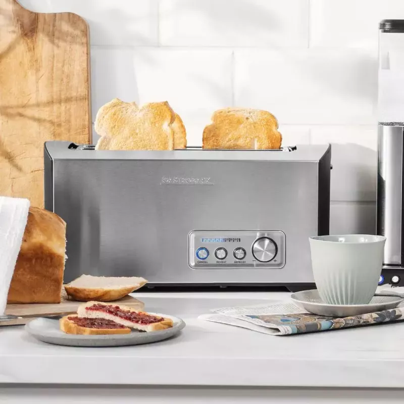 Röster Gastroback Design Pro 4S 2 viilu 1500 W must roostevaba teras