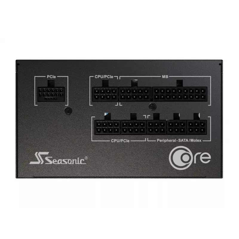 Toiteplokk Seasonic CORE GC-650 ATX 3.1 650 W 24-kontaktiline ATX täismodulaarne 80 PLUS Gold must