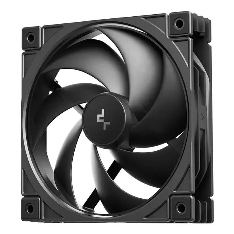 Arvutikorpuse ventilaator DeepCool FD12 V2 120 mm Must, 500–2500 p/min, hüdrauliline laager, 4 tk