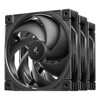Arvutikorpuse ventilaator DeepCool FD12 V2 120 mm Must, 500–2500 p/min, hüdrauliline laager, 4 tk