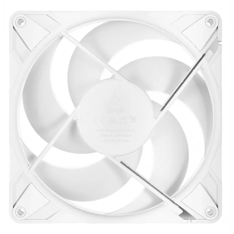ARCTIC Freezer P14 Pro Reverse A-RGB (valge) – 3 tk komplekt – 140 mm A-RGB PWM ventilaator kaablijaguriga