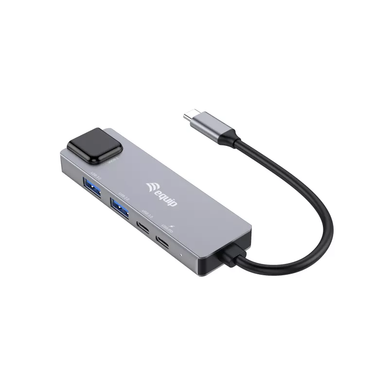 Equip 5 in 1 multifunktsionaalne adapter, 2.5GbE, USB-A x 2, USB-C x 1, USB-C, 100W USB PD