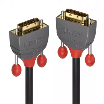Lindy 7,5m DVI-D Dual Link kaabel, Anthra Line, 7,5 m, DVI-D, DVI-D, isane, isane, must