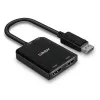 Lindy DisplayPort to 2 Port HDMI MST Hub, DisplayPort, 2 x HDMI, Male, Female, sirge, sirge