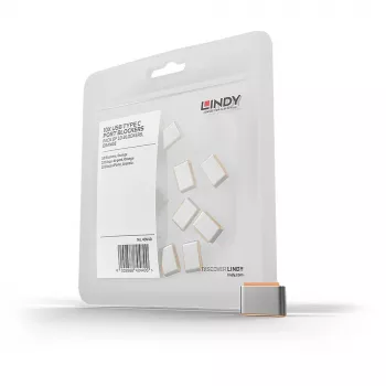 Lindy USB Type C pordiblokaatorid (ilma võtmeta) – 10 tk pakendis, oranž