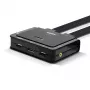 Lindy 2 pordiga DisplayPort 1.2, USB Type C, USB 2.0 ja helikaabli KVM-lüliti