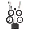 Lindy 2 pordiga DisplayPort 1.2, USB Type C, USB 2.0 ja helikaabli KVM-lüliti