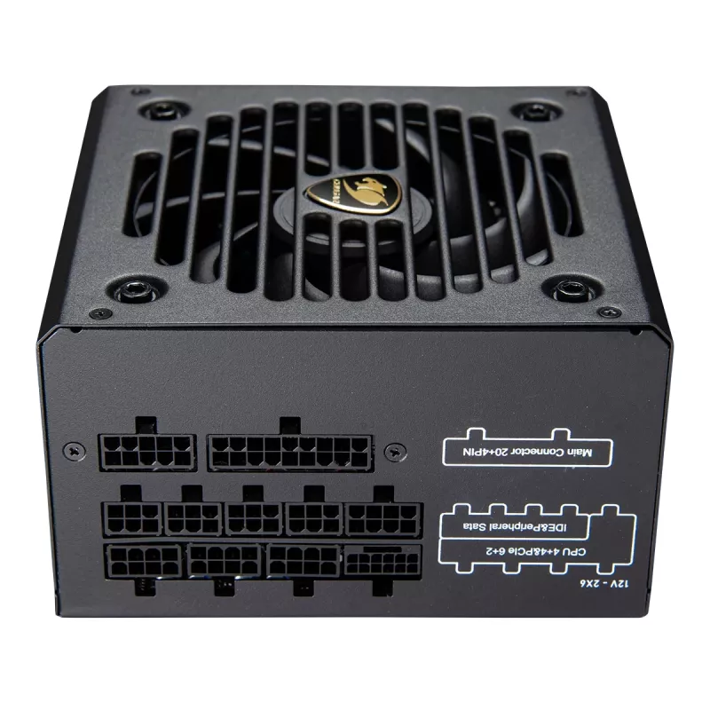 Toiteplokk Cougar GR 850W ATX3.1 PCIe 5.1 80 PLUS Gold, 850 W, 20+4 pin ATX, 120 mm ventilaator, must
