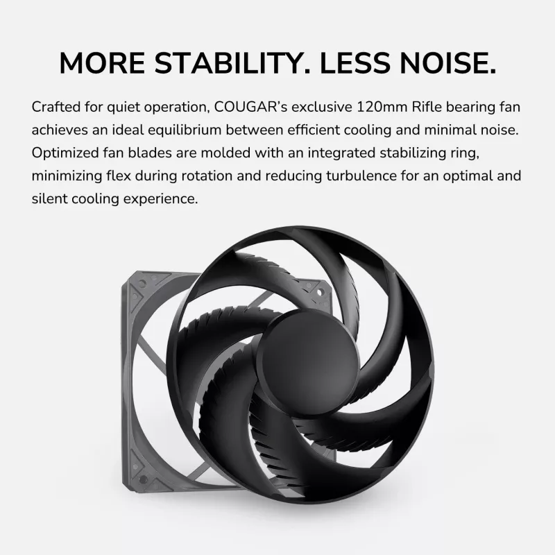 Toiteplokk Cougar GR 850W ATX3.1 PCIe 5.1 80 PLUS Gold, 850 W, 20+4 pin ATX, 120 mm ventilaator, must